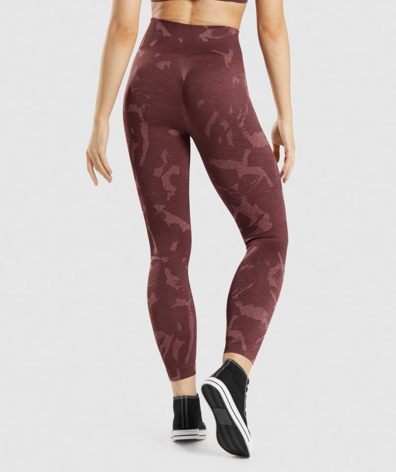 Legginsy Gymshark Adapt Camo Seamless Damskie Brązowe | PL 041AVS